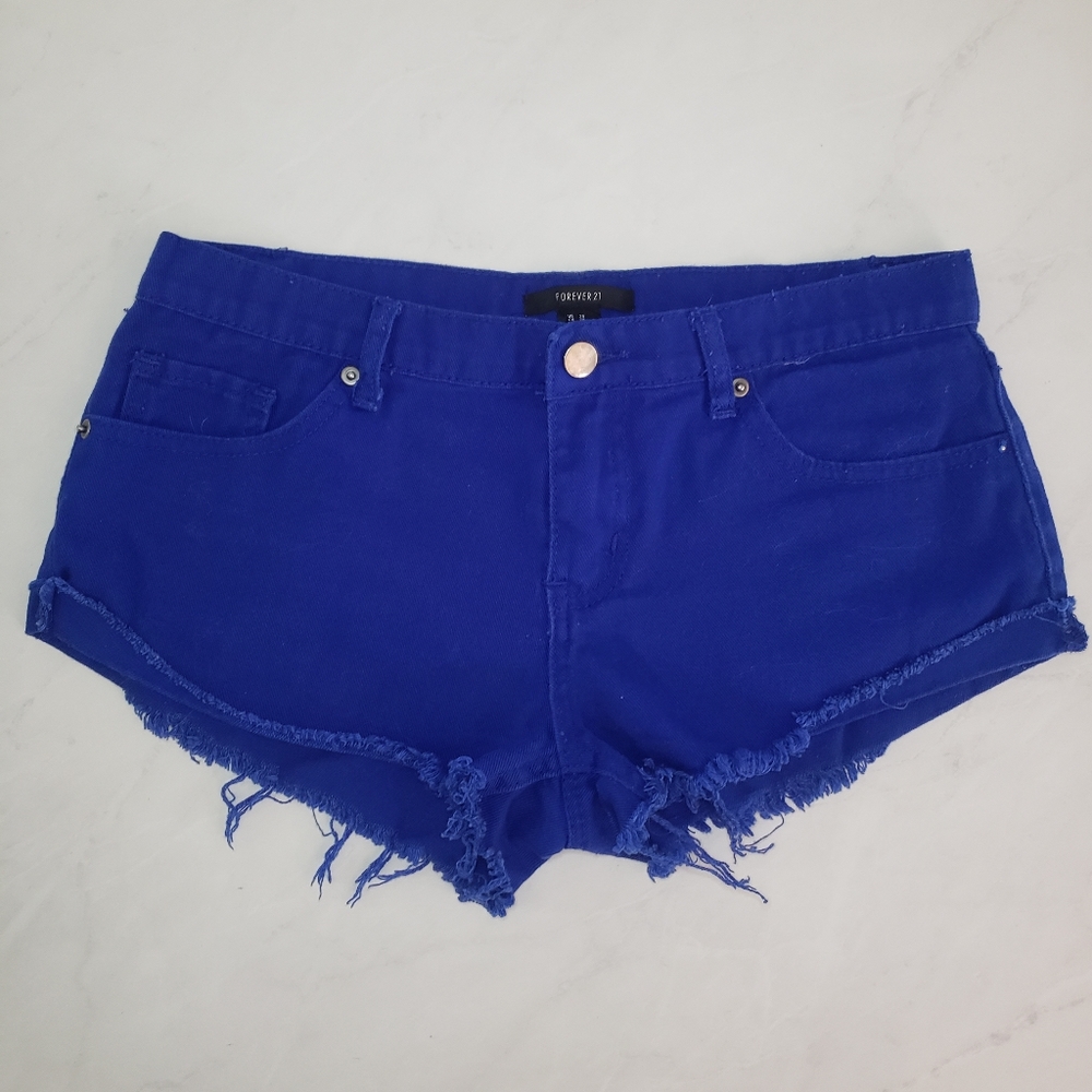 Forever 21 Royal Blue Jean Shorts